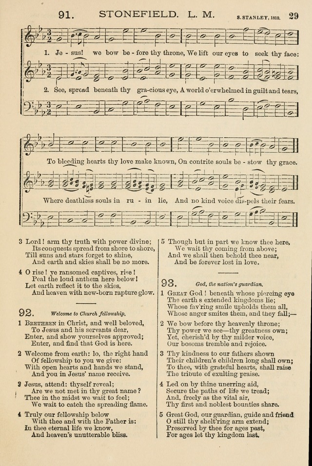 The Tribute of Praise: a collection of hymns and tunes for public and social worship, and for the use in the family circle and Sabbath school page 29