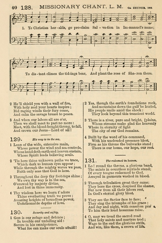 The Tribute of Praise: a collection of hymns and tunes for public and social worship, and for the use in the family circle and Sabbath school page 40