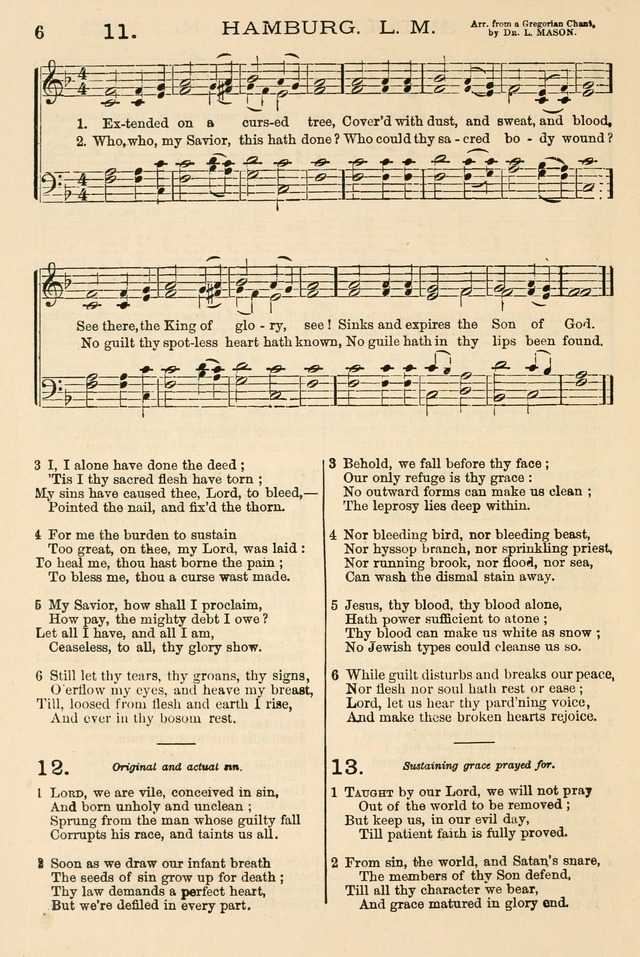 The Tribute of Praise: a collection of hymns and tunes for public and social worship, and for the use in the family circle and Sabbath school page 6