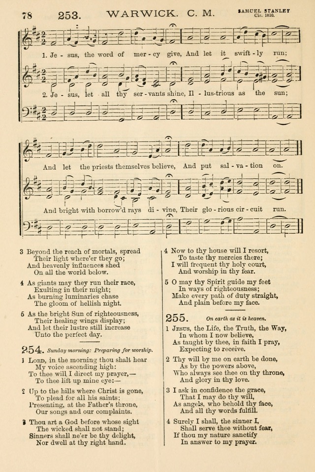 The Tribute of Praise: a collection of hymns and tunes for public and social worship, and for the use in the family circle and Sabbath school page 78