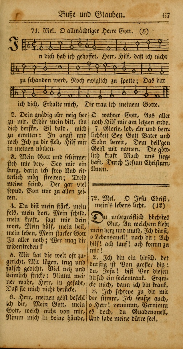Unpartheyisches Gesang-Buch: enhaltend Geistrieche Lieder und Psalmen, zum allgemeinen Gebrauch des wahren Gottesdienstes (4th verb. Aufl., mit einem Anhang) page 147