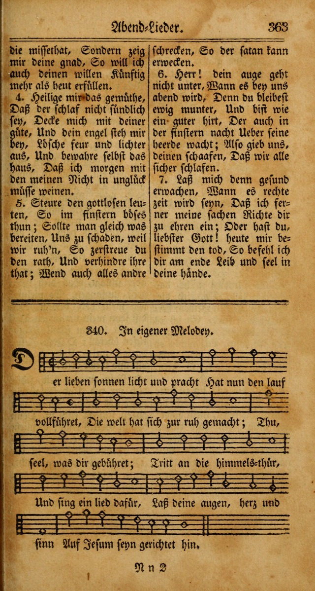 Unpartheyisches Gesang-Buch: enhaltend Geistrieche Lieder und Psalmen, zum allgemeinen Gebrauch des wahren Gottesdienstes (4th verb. Aufl., mit einem Anhang) page 443