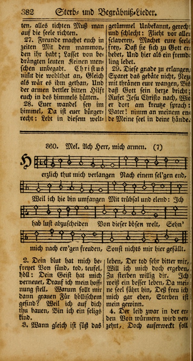 Unpartheyisches Gesang-Buch: enhaltend Geistrieche Lieder und Psalmen, zum allgemeinen Gebrauch des wahren Gottesdienstes (4th verb. Aufl., mit einem Anhang) page 462