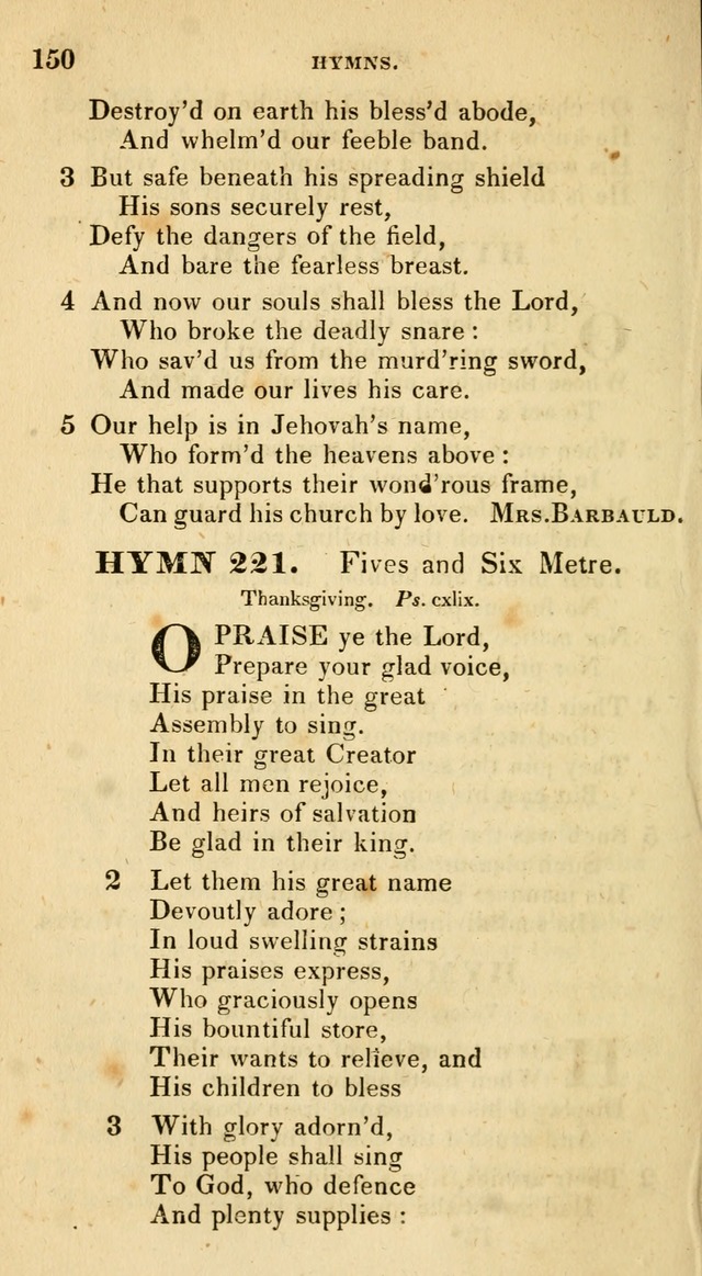 The Universalist Hymn-Book: a new collection of psalms and hymns, for the use of Universalist Societies (Stereotype ed.) page 150