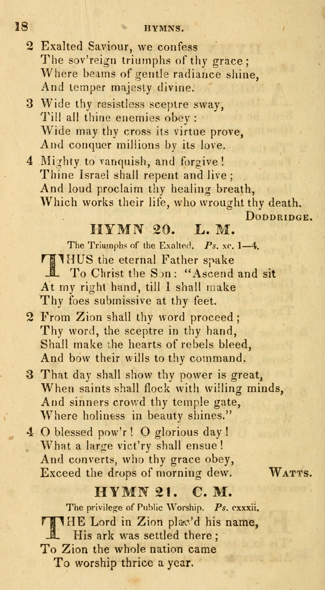 The Universalist Hymn-Book: a new collection of psalms and hymns, for the use of Universalist Societies (Stereotype ed.) page 18