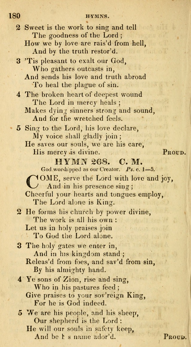 The Universalist Hymn-Book: a new collection of psalms and hymns, for the use of Universalist Societies (Stereotype ed.) page 180
