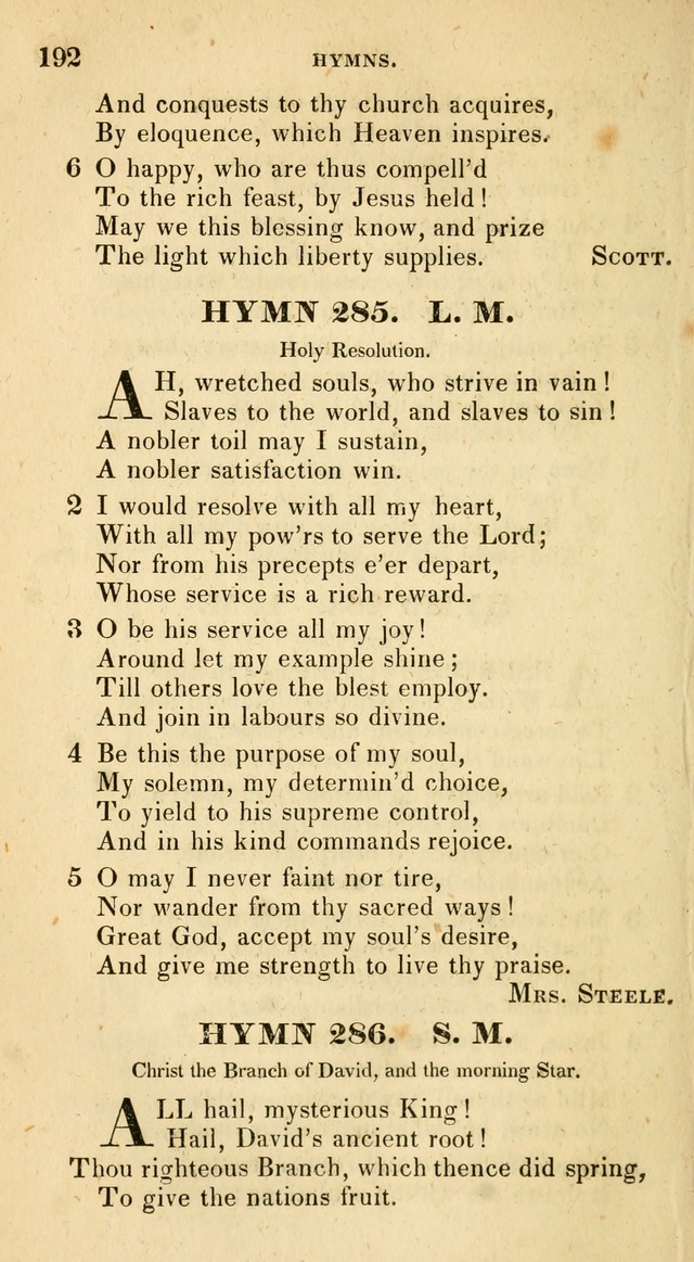 The Universalist Hymn-Book: a new collection of psalms and hymns, for the use of Universalist Societies (Stereotype ed.) page 192