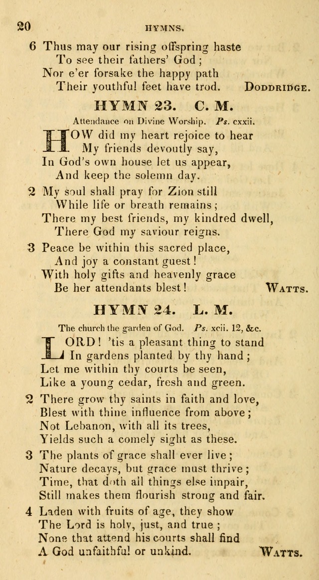 The Universalist Hymn-Book: a new collection of psalms and hymns, for the use of Universalist Societies (Stereotype ed.) page 20