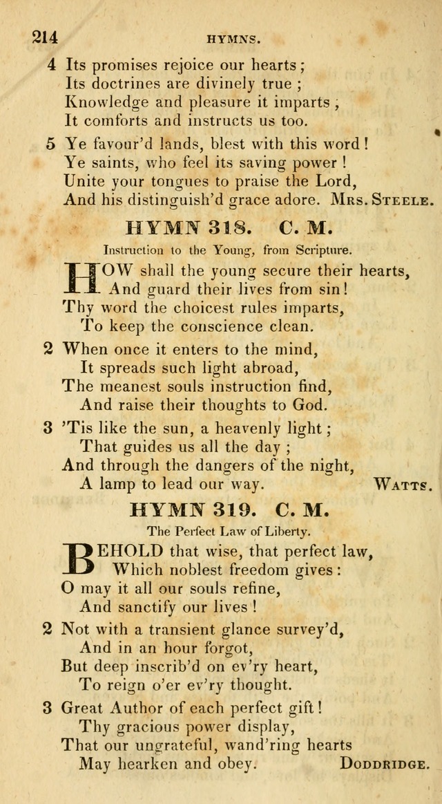 The Universalist Hymn-Book: a new collection of psalms and hymns, for the use of Universalist Societies (Stereotype ed.) page 214