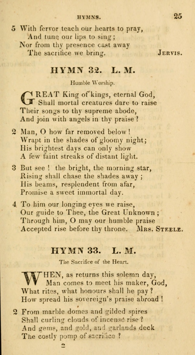 The Universalist Hymn-Book: a new collection of psalms and hymns, for the use of Universalist Societies (Stereotype ed.) page 25