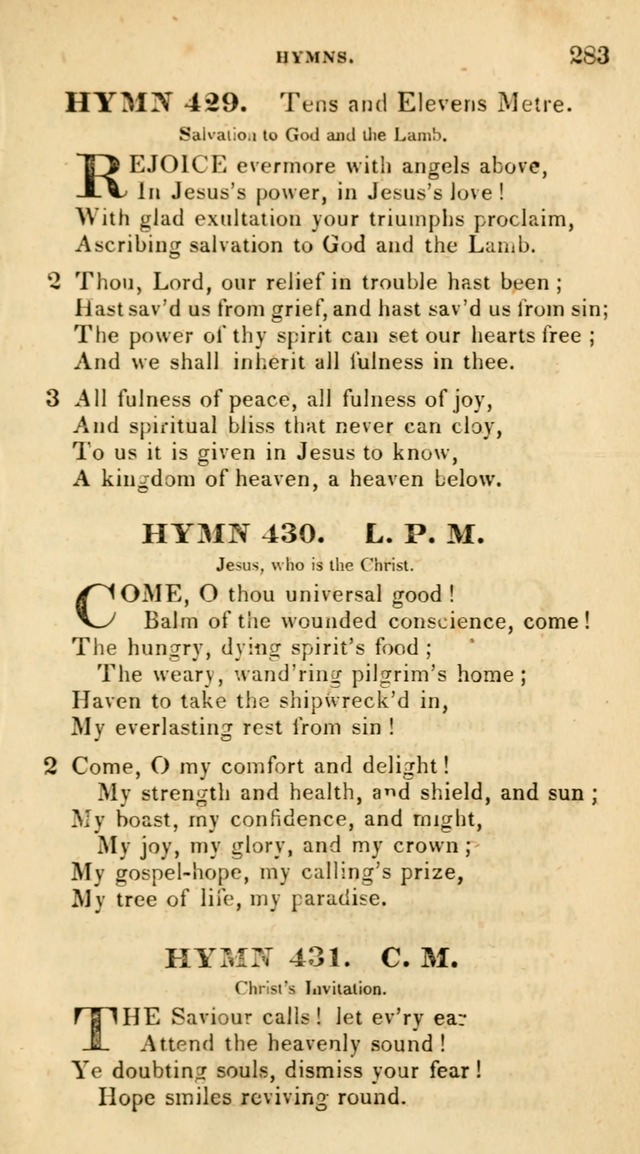 The Universalist Hymn-Book: a new collection of psalms and hymns, for the use of Universalist Societies (Stereotype ed.) page 283