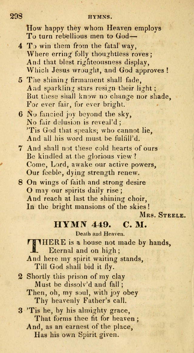 The Universalist Hymn-Book: a new collection of psalms and hymns, for the use of Universalist Societies (Stereotype ed.) page 298