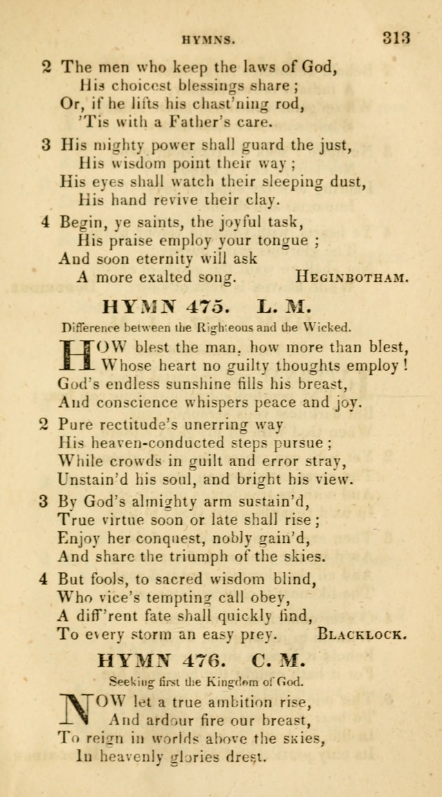 The Universalist Hymn-Book: a new collection of psalms and hymns, for the use of Universalist Societies (Stereotype ed.) page 313