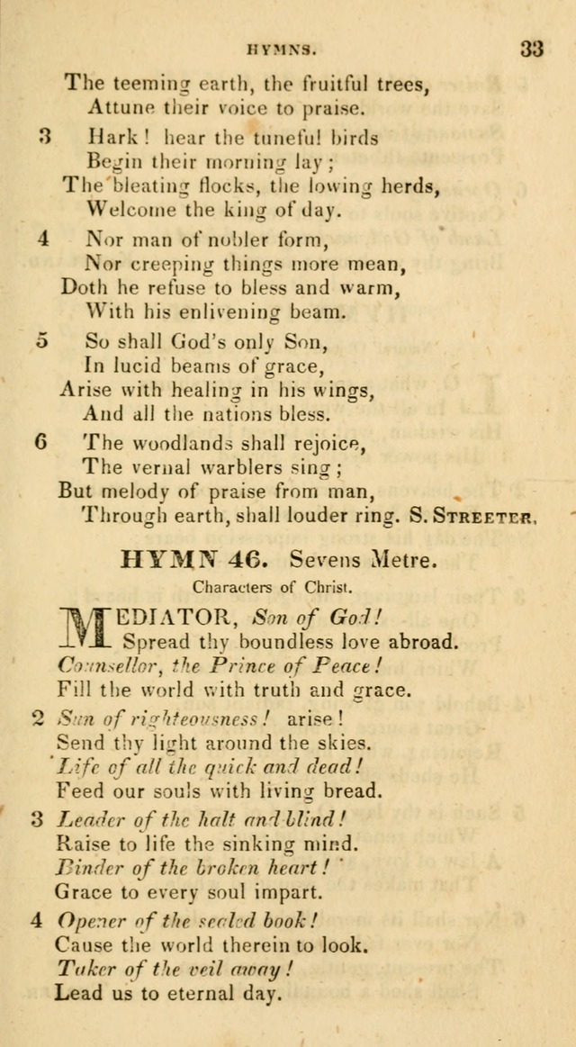 The Universalist Hymn-Book: a new collection of psalms and hymns, for the use of Universalist Societies (Stereotype ed.) page 33