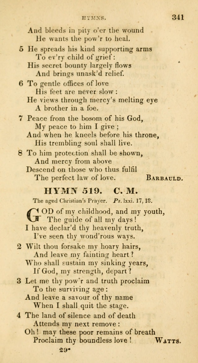 The Universalist Hymn-Book: a new collection of psalms and hymns, for the use of Universalist Societies (Stereotype ed.) page 341