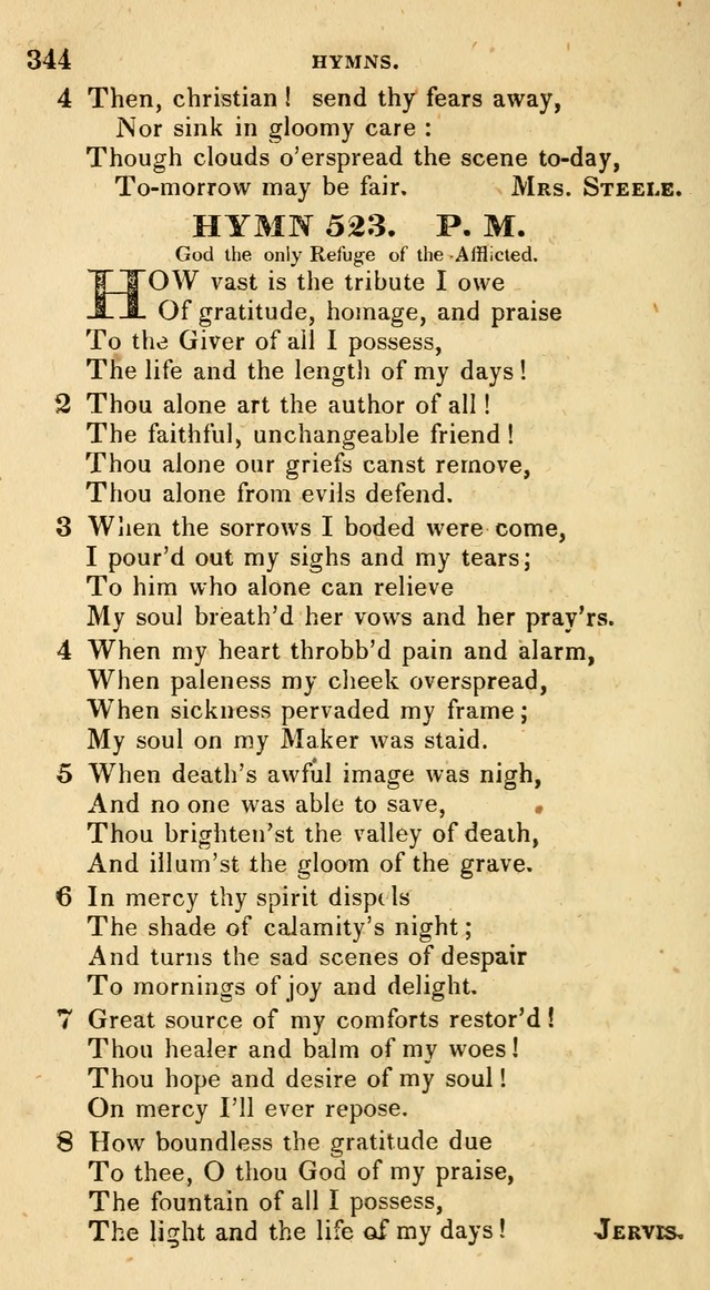 The Universalist Hymn-Book: a new collection of psalms and hymns, for the use of Universalist Societies (Stereotype ed.) page 344