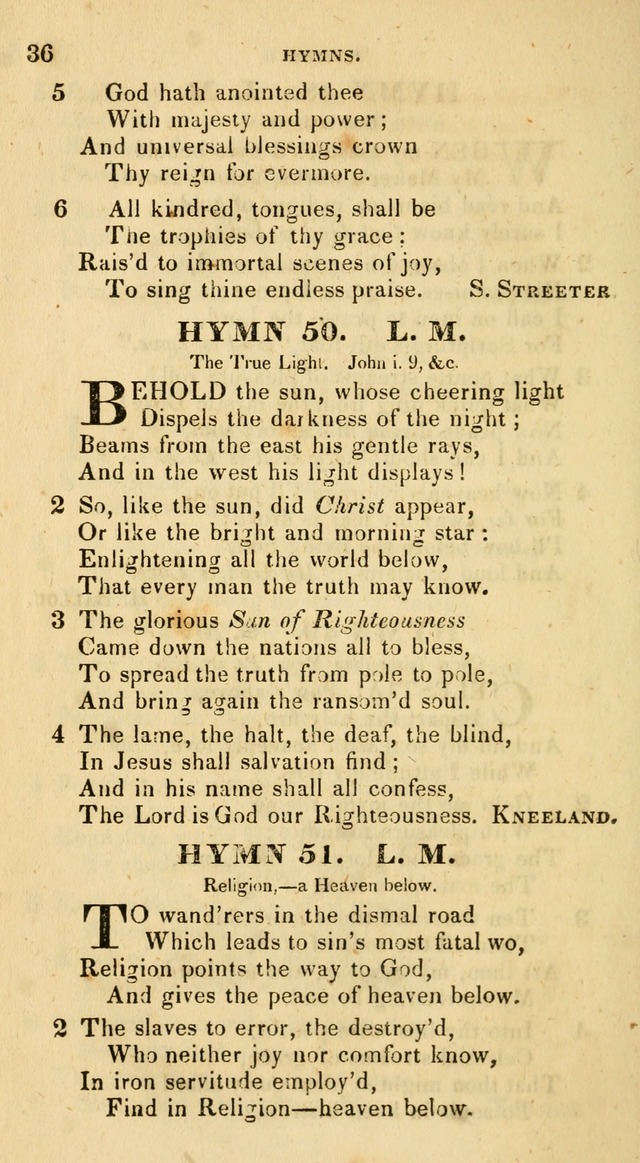 The Universalist Hymn-Book: a new collection of psalms and hymns, for the use of Universalist Societies (Stereotype ed.) page 36