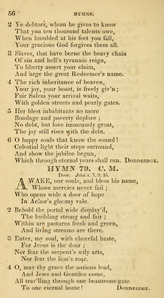 The Universalist Hymn-Book: a new collection of psalms and hymns, for the use of Universalist Societies (Stereotype ed.) page 56