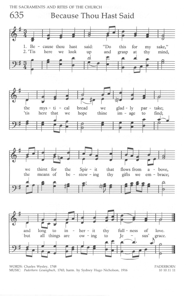 The United Methodist Hymnal page 640