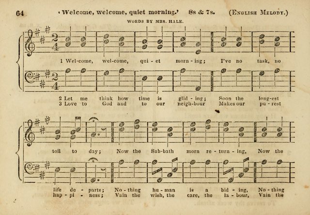 The Union Singing Book: arranged for and adapted to the Sunday school union hymn book page 62