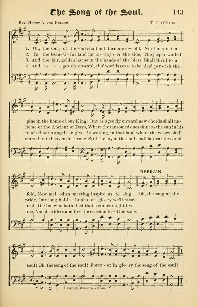 Unfading Treasures: a compilation of sacred songs and hymns, adapted for use by Sunday schools, Epworth Leagues, endeavor societies, pastors, evangelists, choristers, etc. page 143