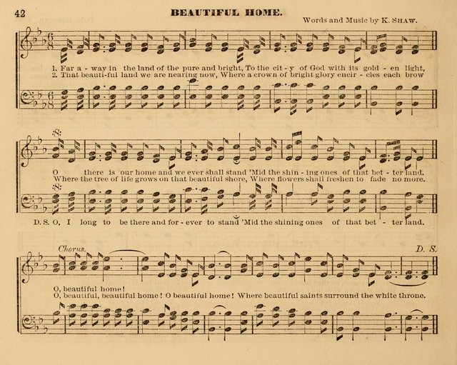 The Violet: a book of music and hymns, with lessons of instruction designed for Sunday Schools, social meetings, and home circles page 42