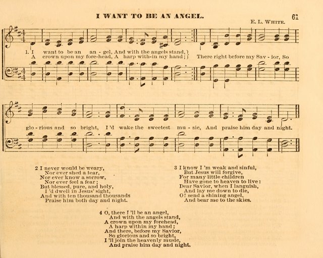 The Violet: a book of music and hymns, with lessons of instruction designed for Sunday Schools, social meetings, and home circles page 61