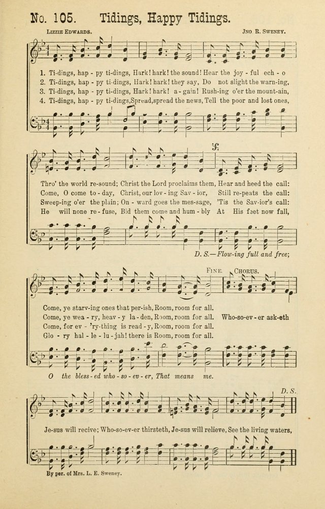 The Victory: a collection of popular Sunday school songs new and old page 105