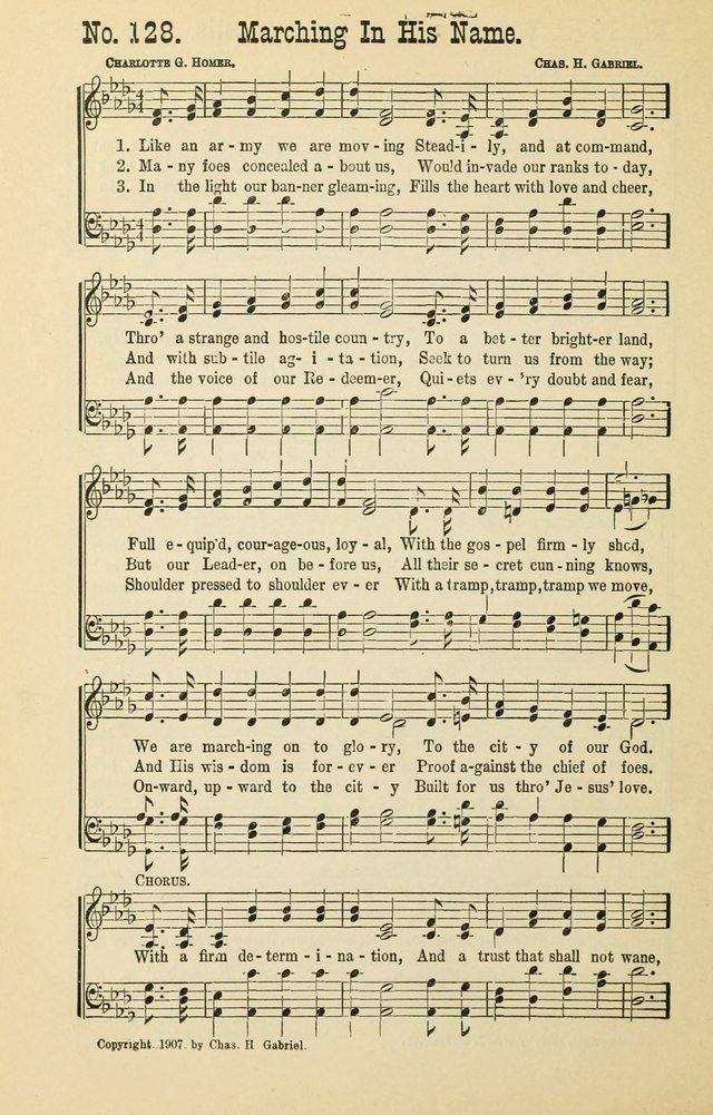 The Victory: a collection of popular Sunday school songs new and old page 128