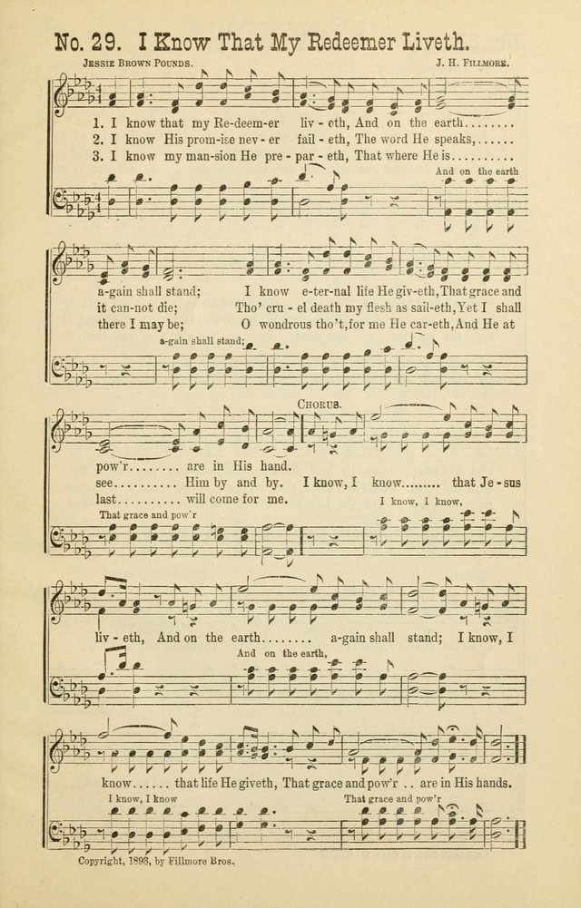 The Victory: a collection of popular Sunday school songs new and old page 29