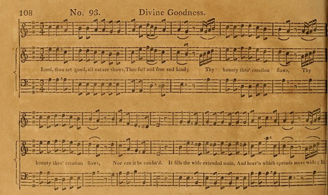 The Vocal Companion: containing a concise introduction to the practice of music, and a set of tunes of various metres, arranged progressively for the use of learners page 108