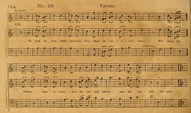 The Vocal Companion: containing a concise introduction to the practice of music, and a set of tunes of various metres, arranged progressively for the use of learners page 114