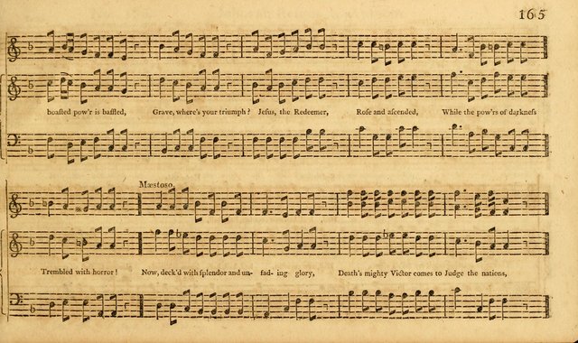 The Vocal Companion: containing a concise introduction to the practice of music, and a set of tunes of various metres, arranged progressively for the use of learners page 165