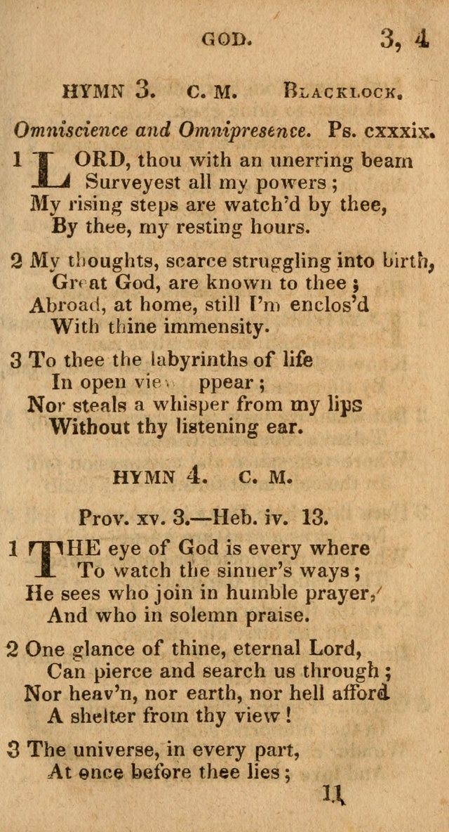 Village Hymns for Social Worship, Selected and Original: designed as a supplement to the Psalms and Hymns of Dr. Watts (6th ed.) page 11