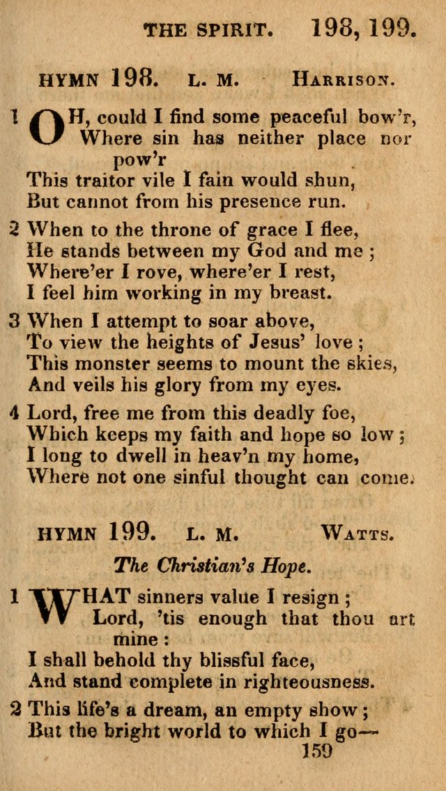 Village Hymns for Social Worship, Selected and Original: designed as a supplement to the Psalms and Hymns of Dr. Watts (6th ed.) page 161