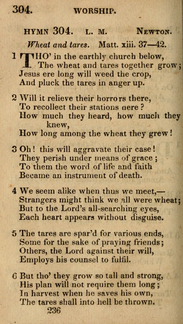 Village Hymns for Social Worship, Selected and Original: designed as a supplement to the Psalms and Hymns of Dr. Watts (6th ed.) page 238