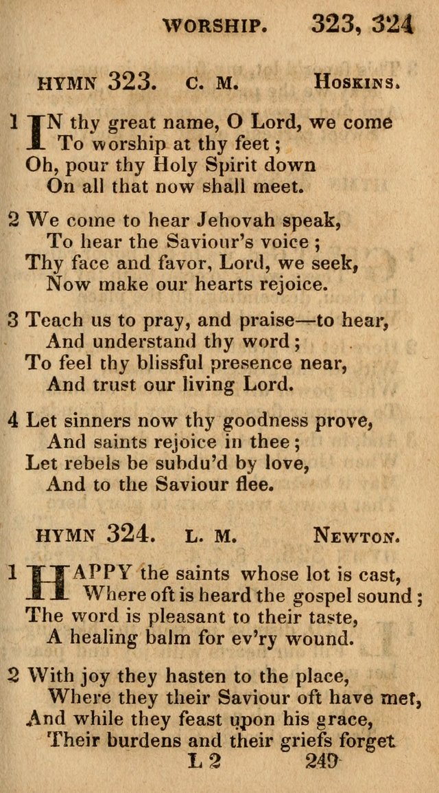 Village Hymns for Social Worship, Selected and Original: designed as a supplement to the Psalms and Hymns of Dr. Watts (6th ed.) page 253