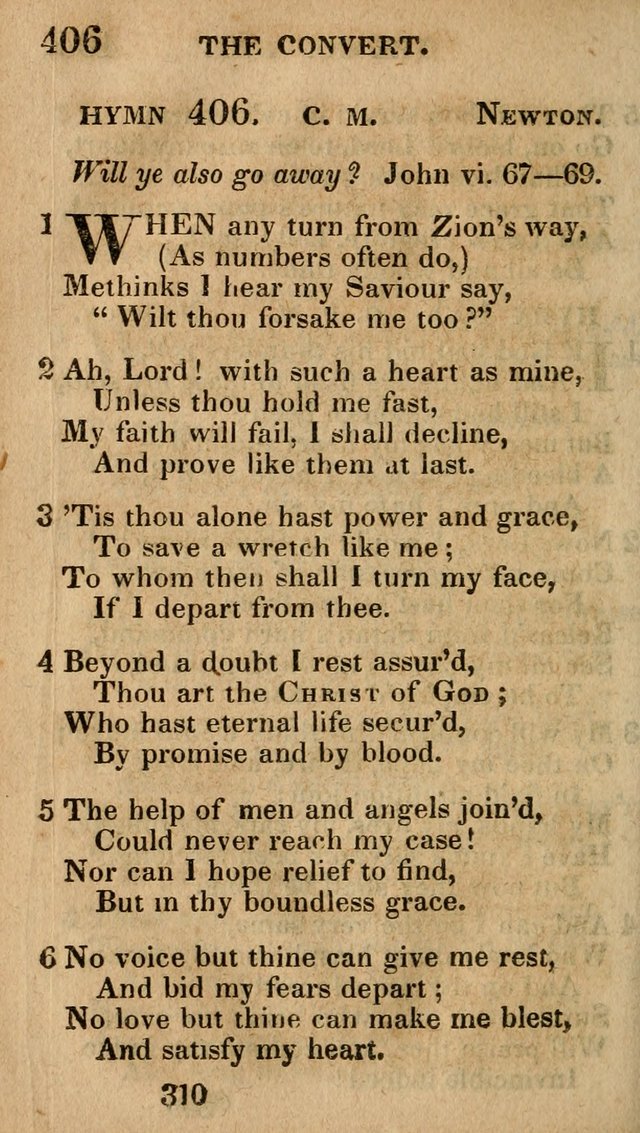 Village Hymns for Social Worship, Selected and Original: designed as a supplement to the Psalms and Hymns of Dr. Watts (6th ed.) page 316