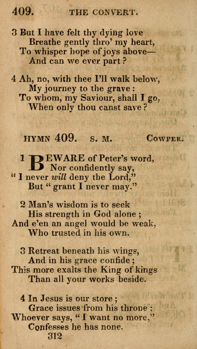 Village Hymns for Social Worship, Selected and Original: designed as a supplement to the Psalms and Hymns of Dr. Watts (6th ed.) page 318