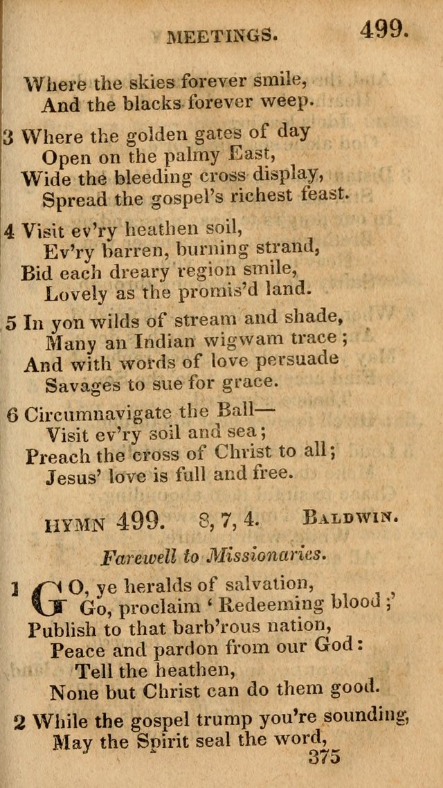Village Hymns for Social Worship, Selected and Original: designed as a supplement to the Psalms and Hymns of Dr. Watts (6th ed.) page 389