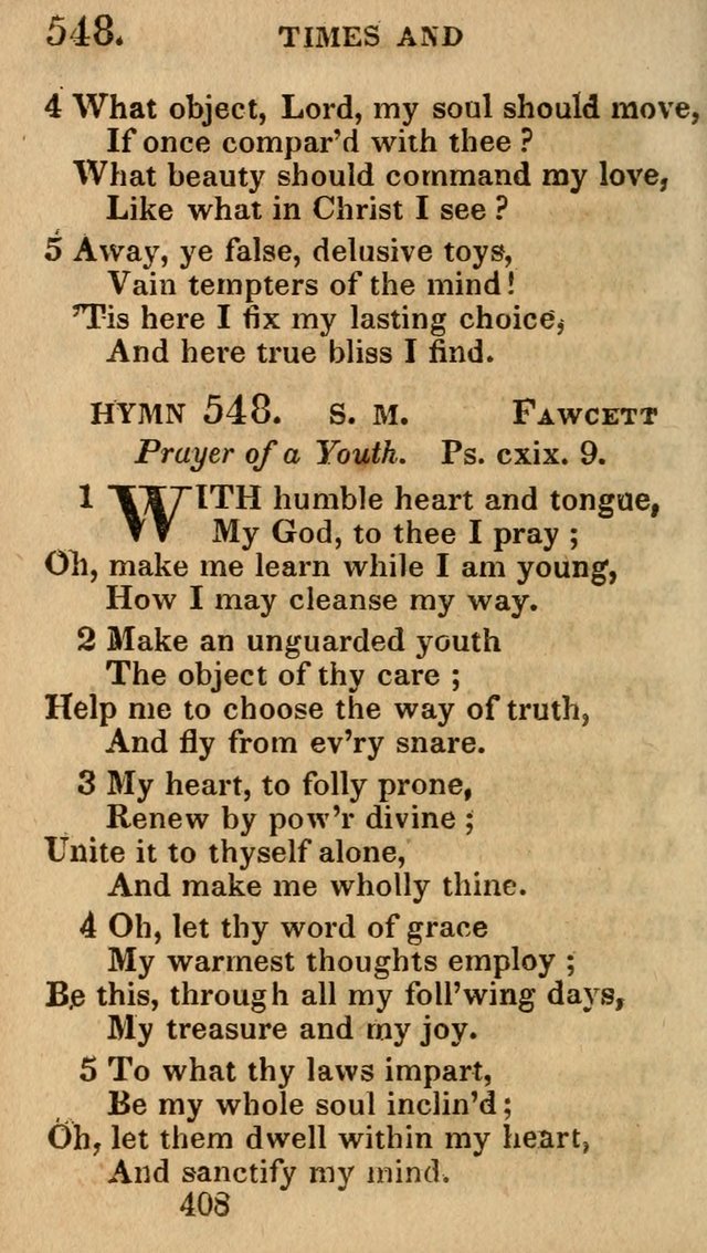 Village Hymns for Social Worship, Selected and Original: designed as a supplement to the Psalms and Hymns of Dr. Watts (6th ed.) page 422