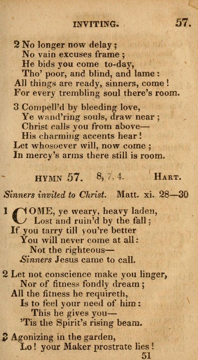 Village Hymns for Social Worship, Selected and Original: designed as a supplement to the Psalms and Hymns of Dr. Watts (6th ed.) page 51