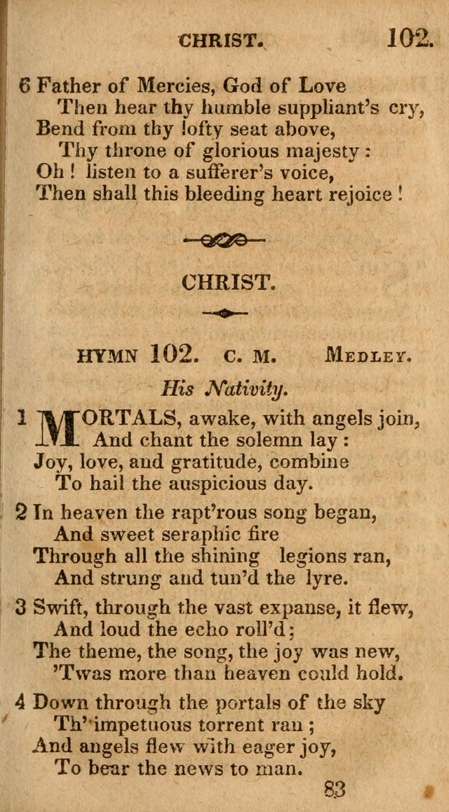Village Hymns for Social Worship, Selected and Original: designed as a supplement to the Psalms and Hymns of Dr. Watts (6th ed.) page 83