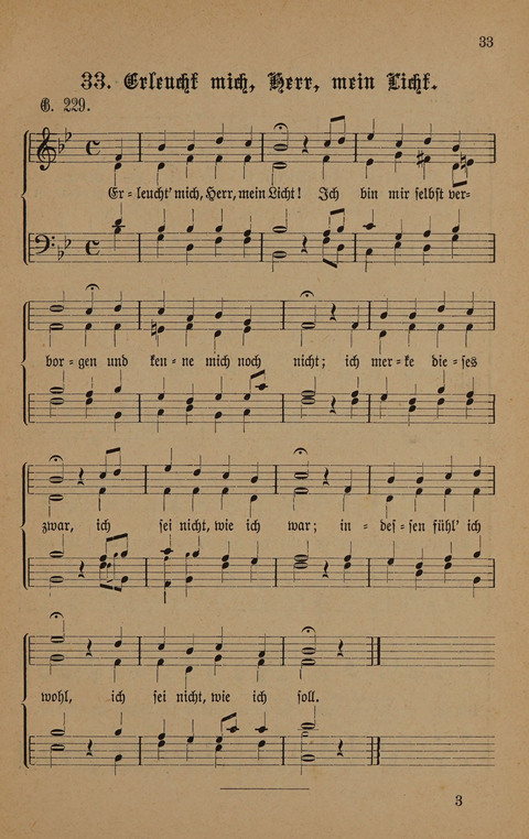 Vierstimmige Melodien: zu dem "Gesangbuch zum gottesdienstlichen und häuslichen Gebrauche in evangelischen Mennoniten-Gemeinden" (3. Auflage) page 33