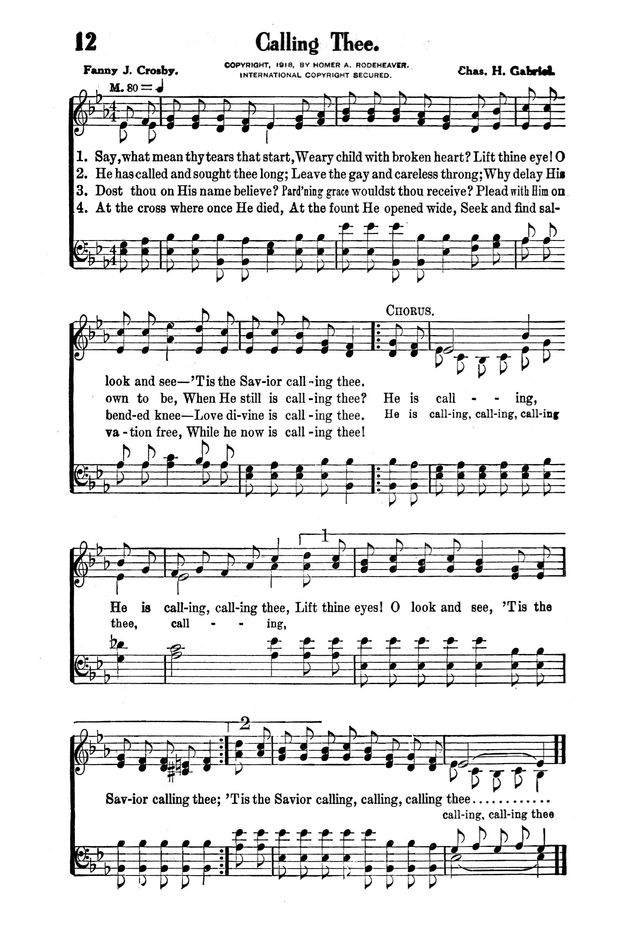 Victory Songs: For the Church, Sunday School and Evangelistic Services. page 14