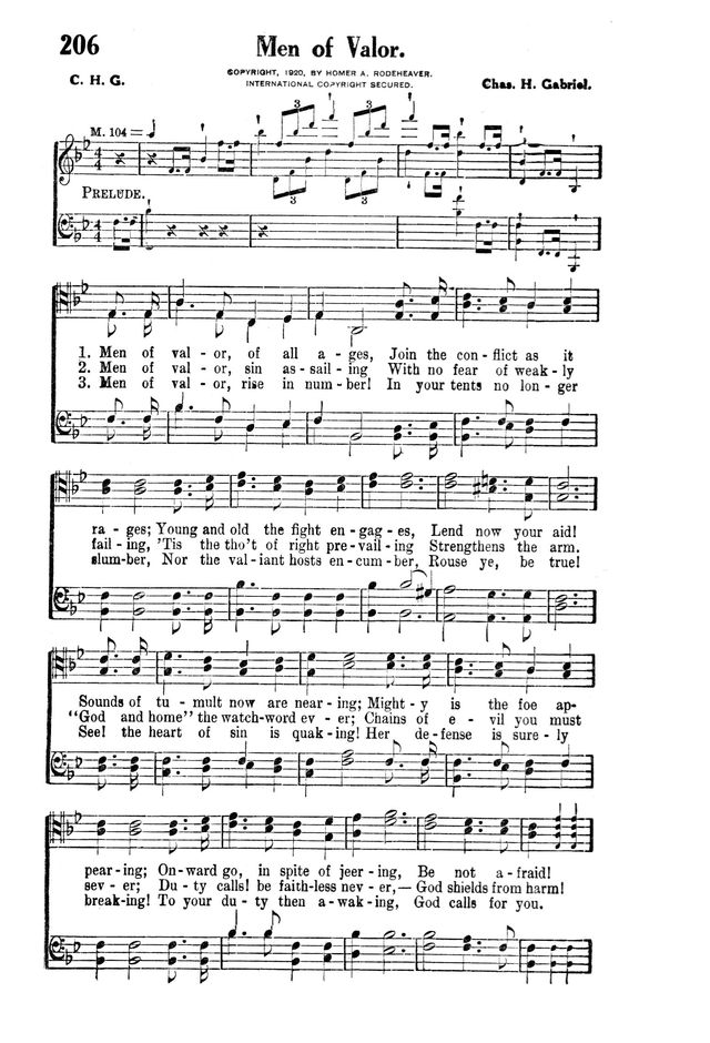 Victory Songs: For the Church, Sunday School and Evangelistic Services. page 212