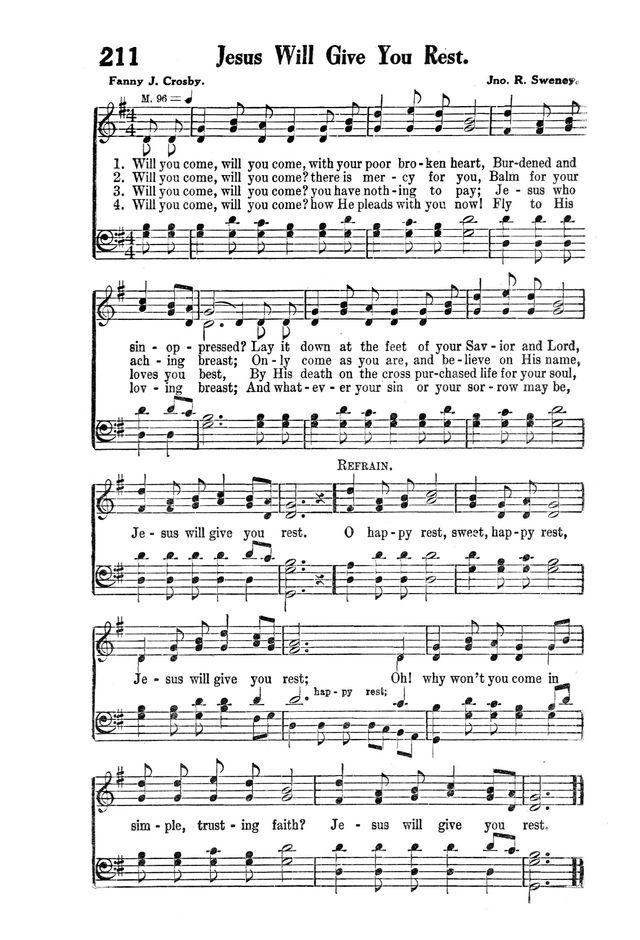 Victory Songs: For the Church, Sunday School and Evangelistic Services. page 219