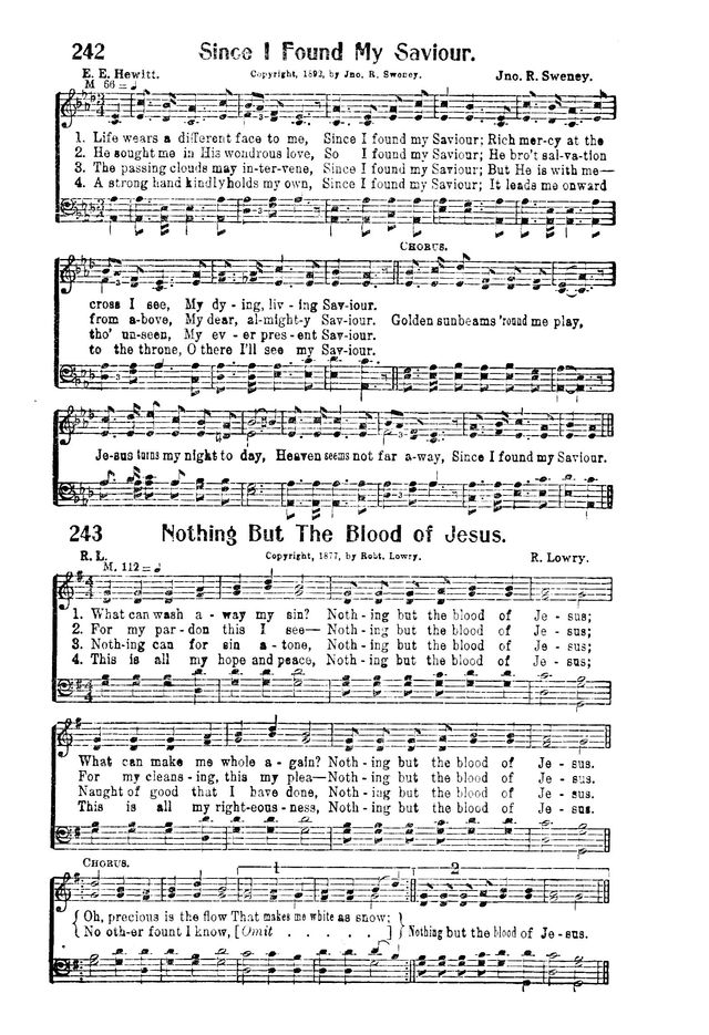 Victory Songs: For the Church, Sunday School and Evangelistic Services. page 242