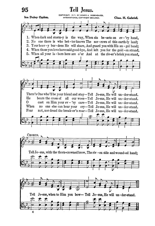 Victory Songs: For the Church, Sunday School and Evangelistic Services. page 97