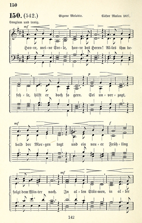 Vierstimmige Melodien für das Gesangbuch: zum gottesdienstlichen und häuslichen Gebrauch in Evangelischen Mennoniten-Gemeinden page 142